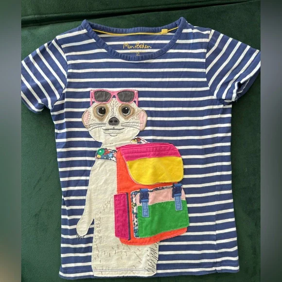 Mini Boden Shirt with Colorful Meerkat Design - Picture 1 of 3